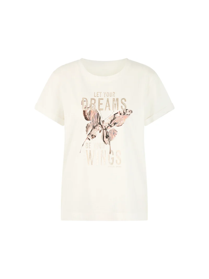 Baumwoll-Shirt mit Pailletten