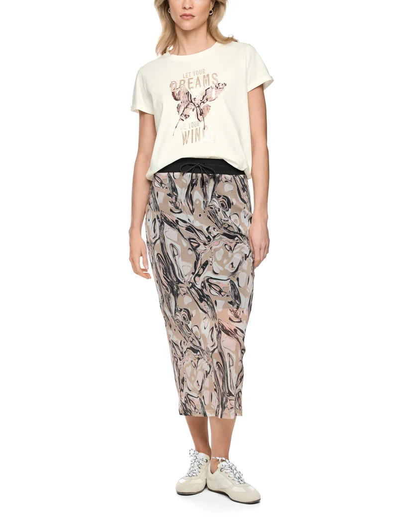 Baumwoll-Shirt mit Pailletten
