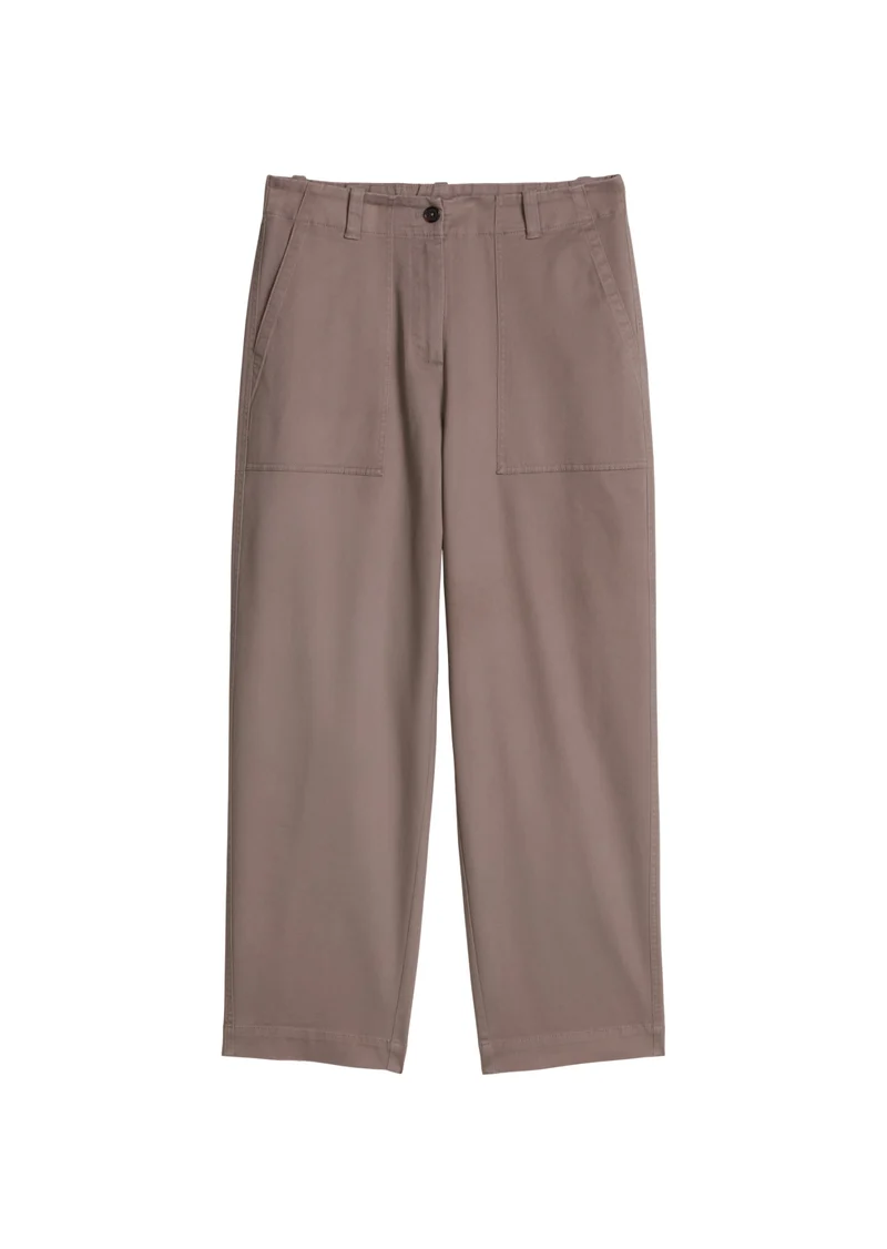 Barrel Hose aus Brushed Cotton Twill
