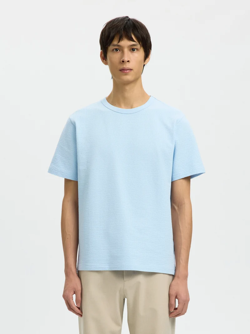 Seersucker-T-Shirt