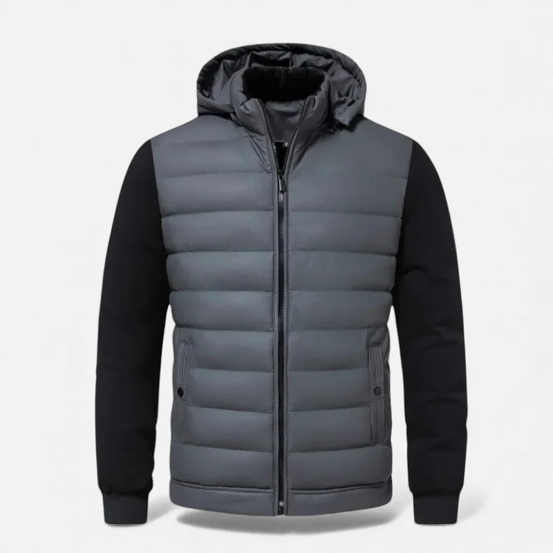 Gepolsterte Kapuzenjacke für Herren