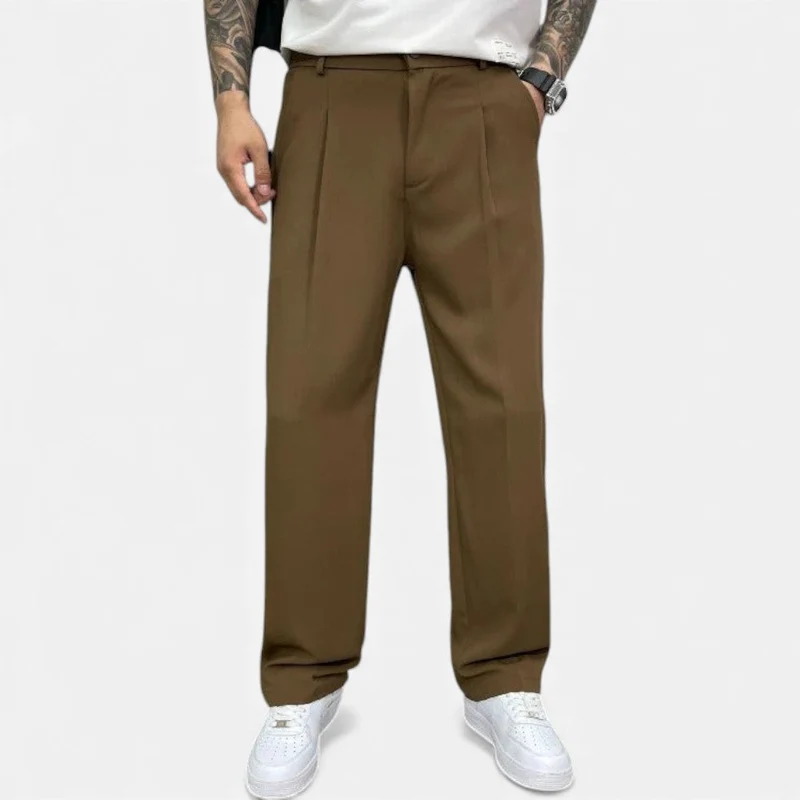 Herren Stoffhose mit weitem Bein