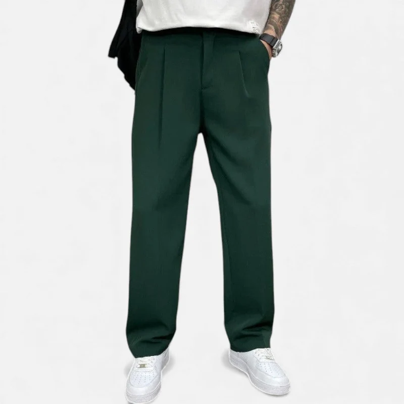 Herren Stoffhose mit weitem Bein