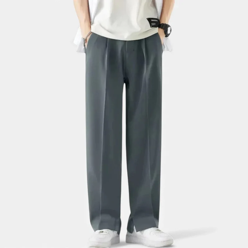 Herren Stoffhose mit weitem Bein