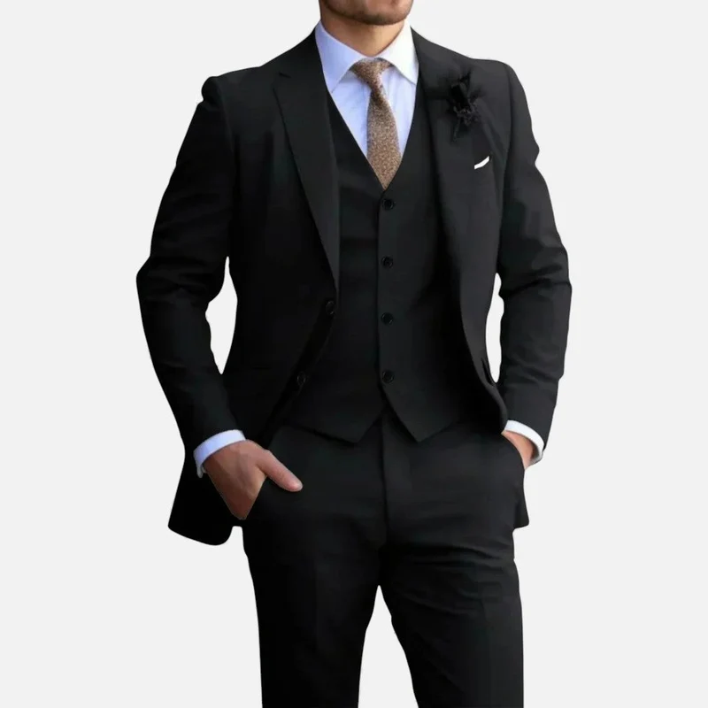 Eleganter Herren Anzug mit Weste