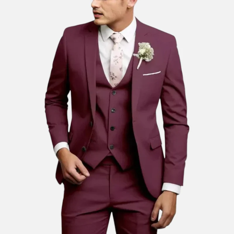 Eleganter Anzug mit Weste für Herren
