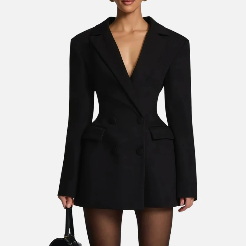 Elegantes Blazer Minikleid Damen