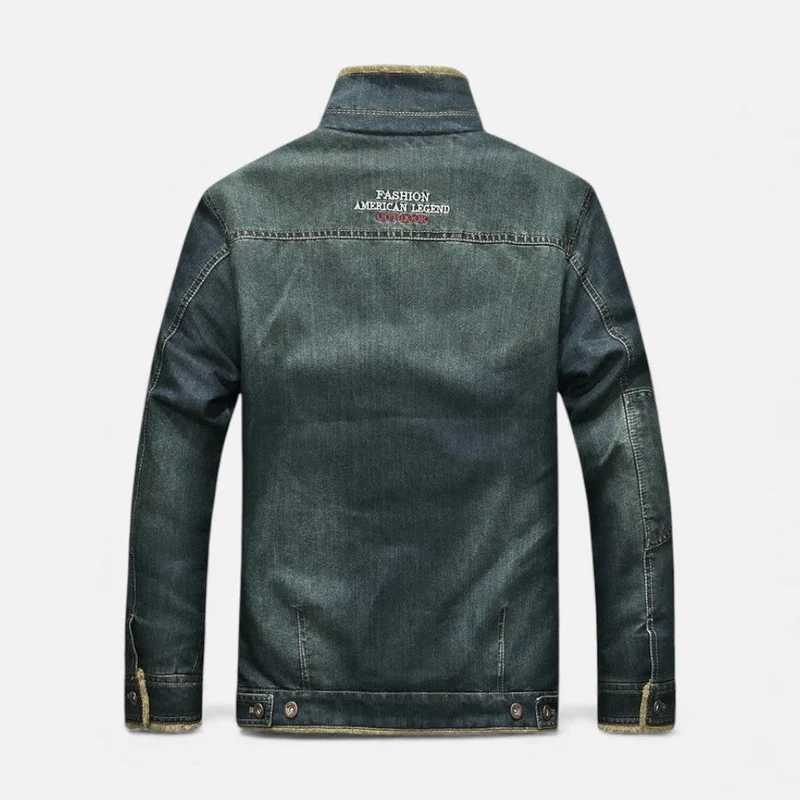 Herren Jeansjacke mit Teddyfutter