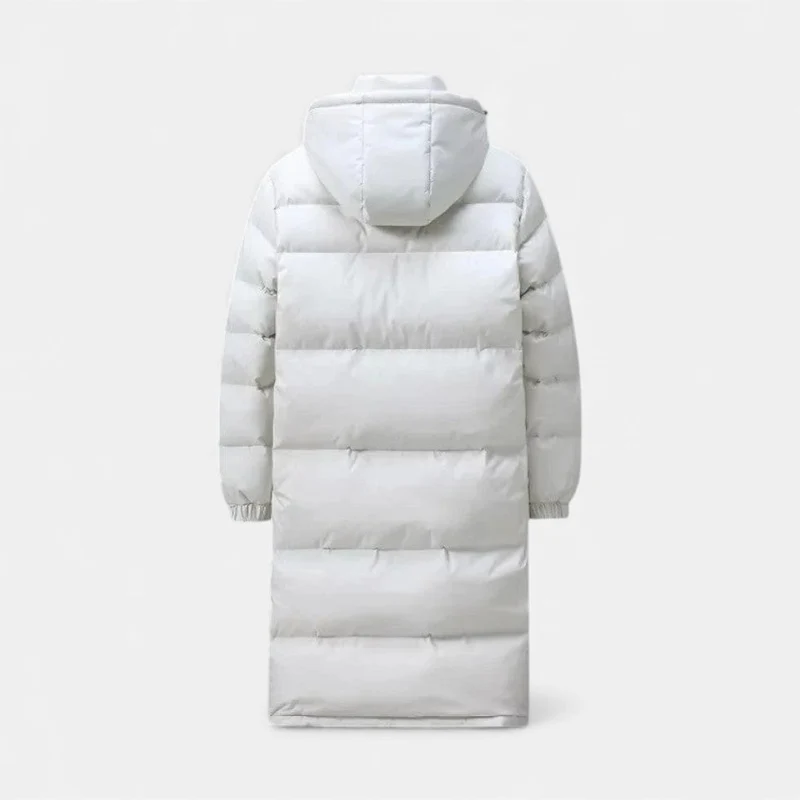 Langer wattierter Wintermantel