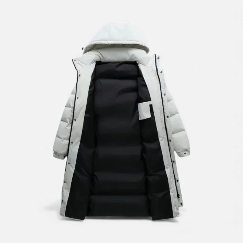 Langer wattierter Wintermantel