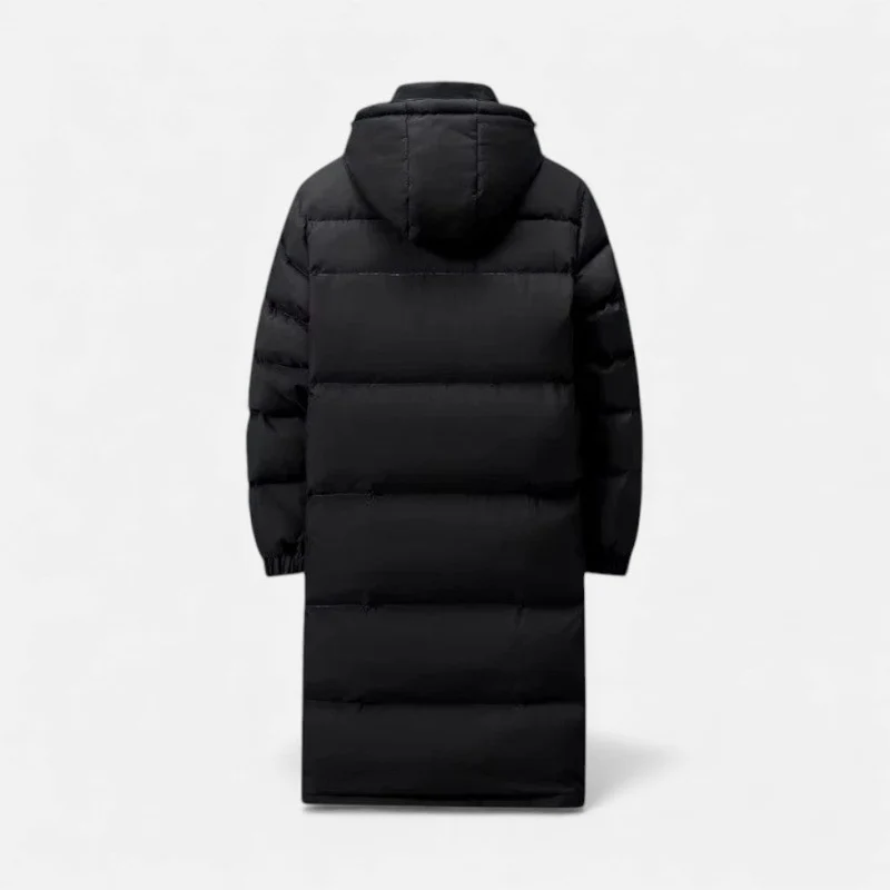 Langer wattierter Wintermantel