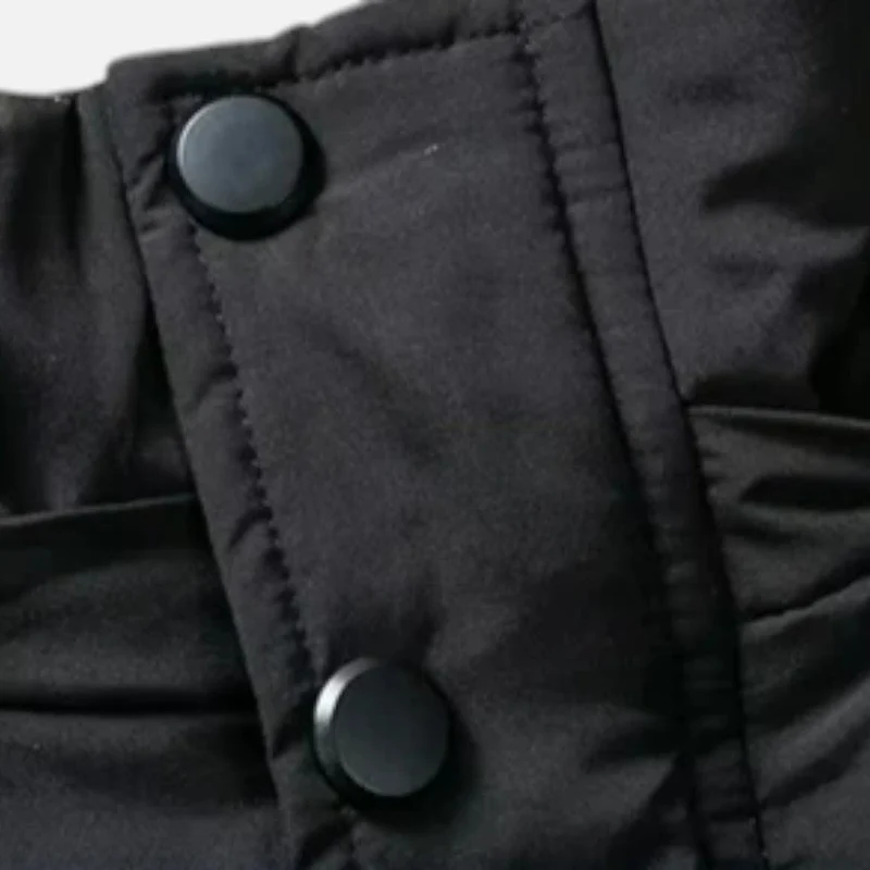 Gefütterte Parka Winterjacke mit Kapuze Herren