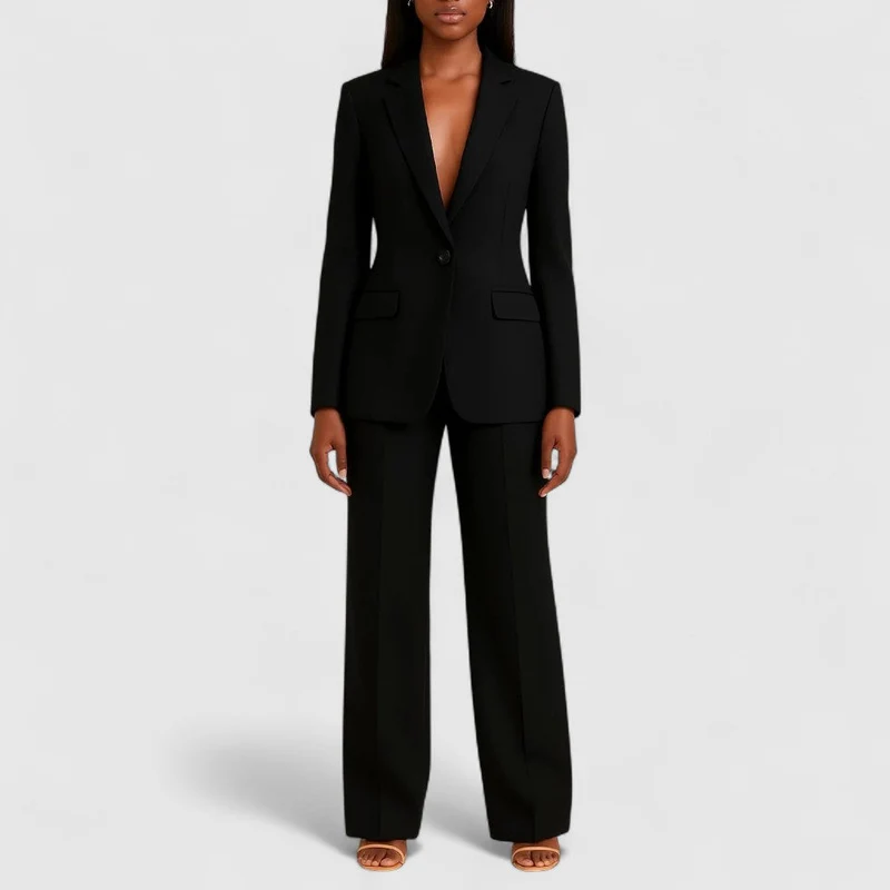 Eleganter Hosenanzug mit tailliertem Blazer