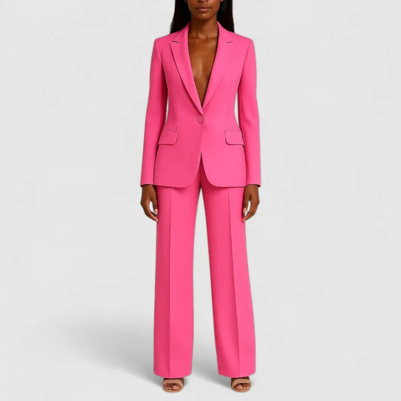 Eleganter Hosenanzug mit tailliertem Blazer