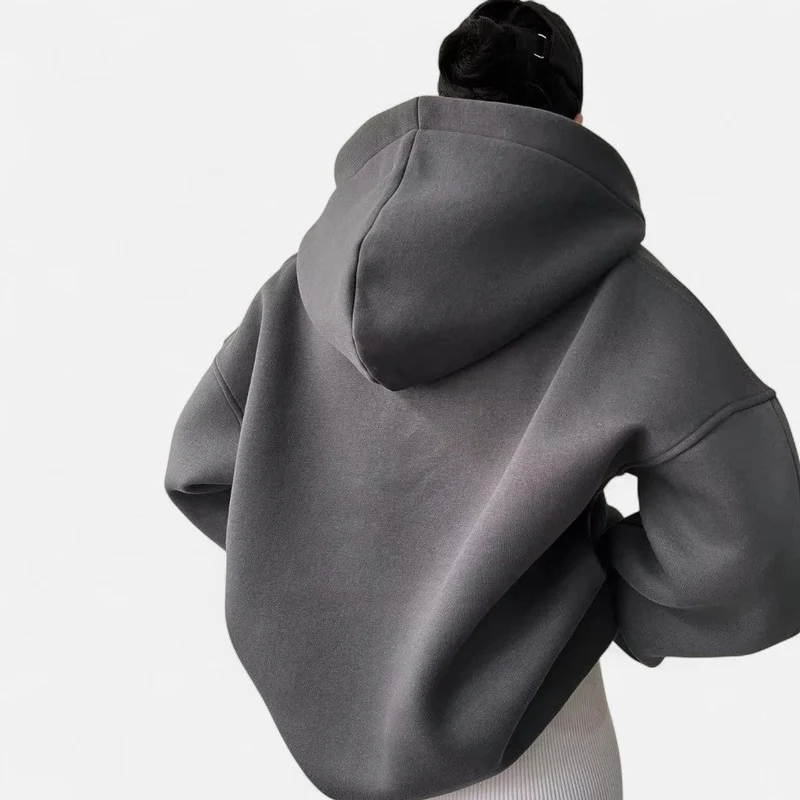 Sweatshirt mit Kragen und Oversize Passform