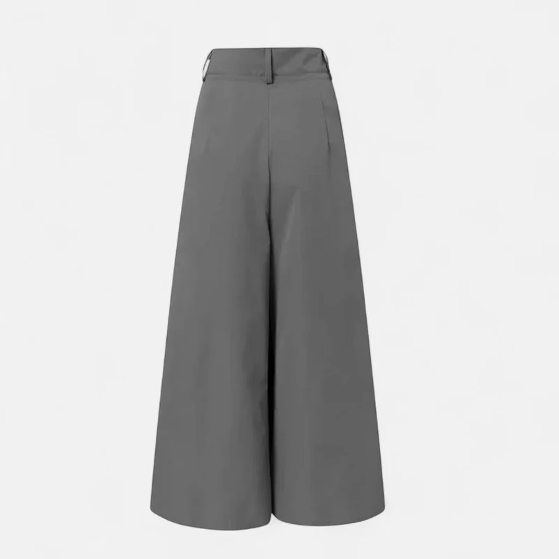 Weit geschnittene High Waist Hose für Damen