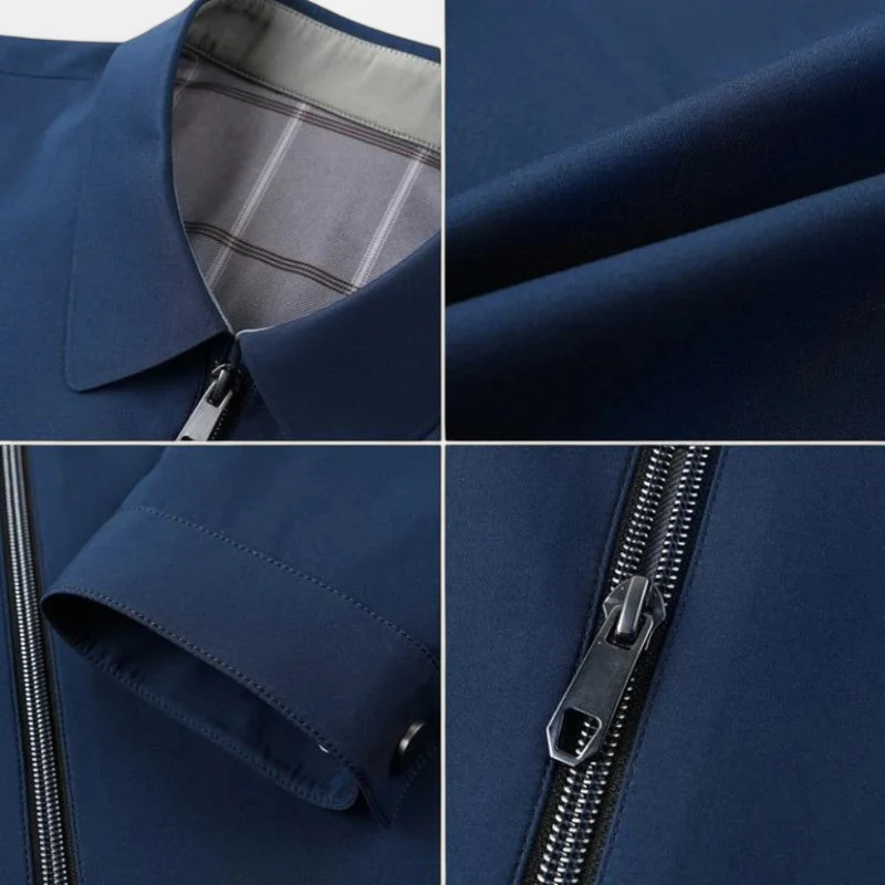 Leichte Businessjacke mit Reißverschluss für Herren