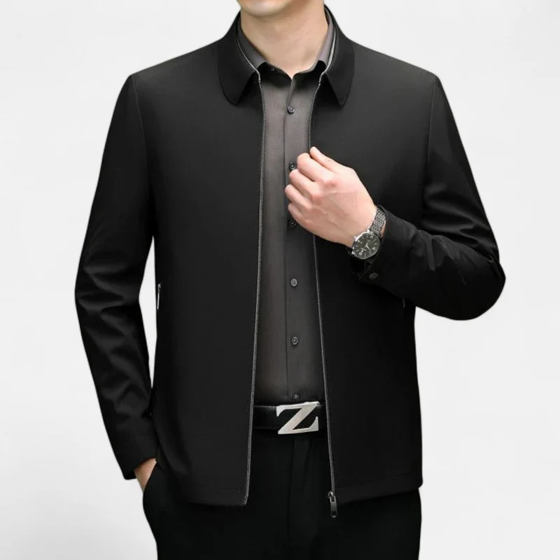 Leichte Businessjacke mit Reißverschluss für Herren