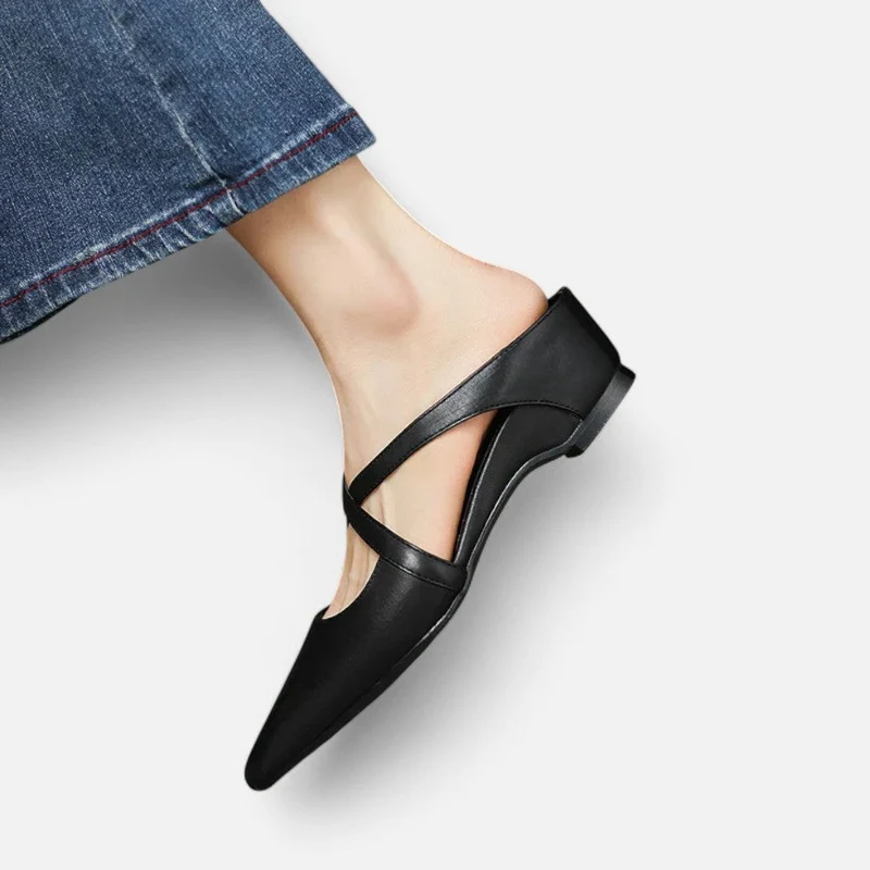 Spitze Flats mit Riemchen für Damen