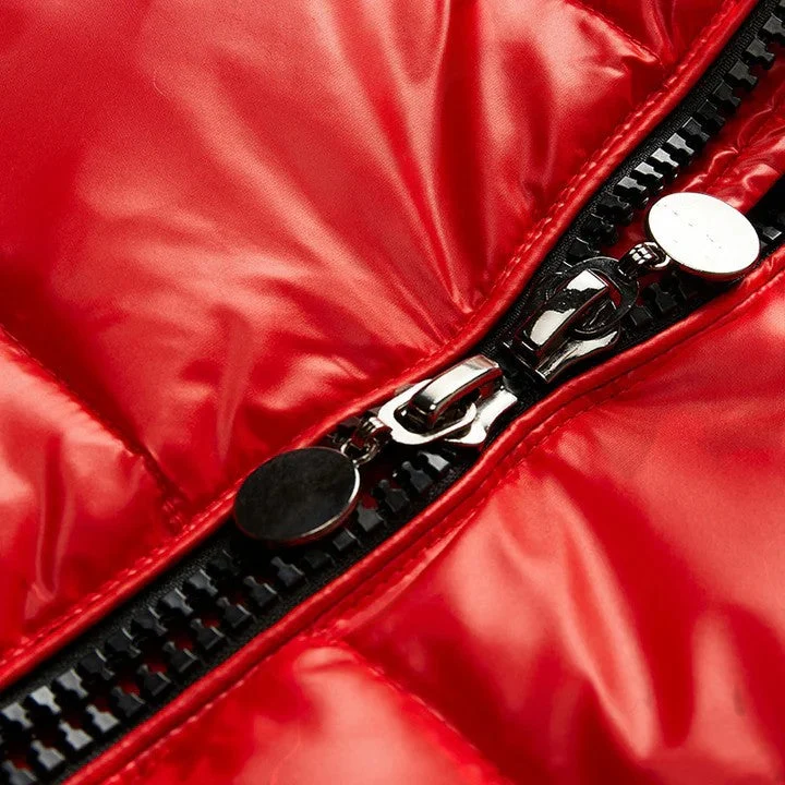 Steppjacke mit Kapuze und Reißverschluss für Herren
