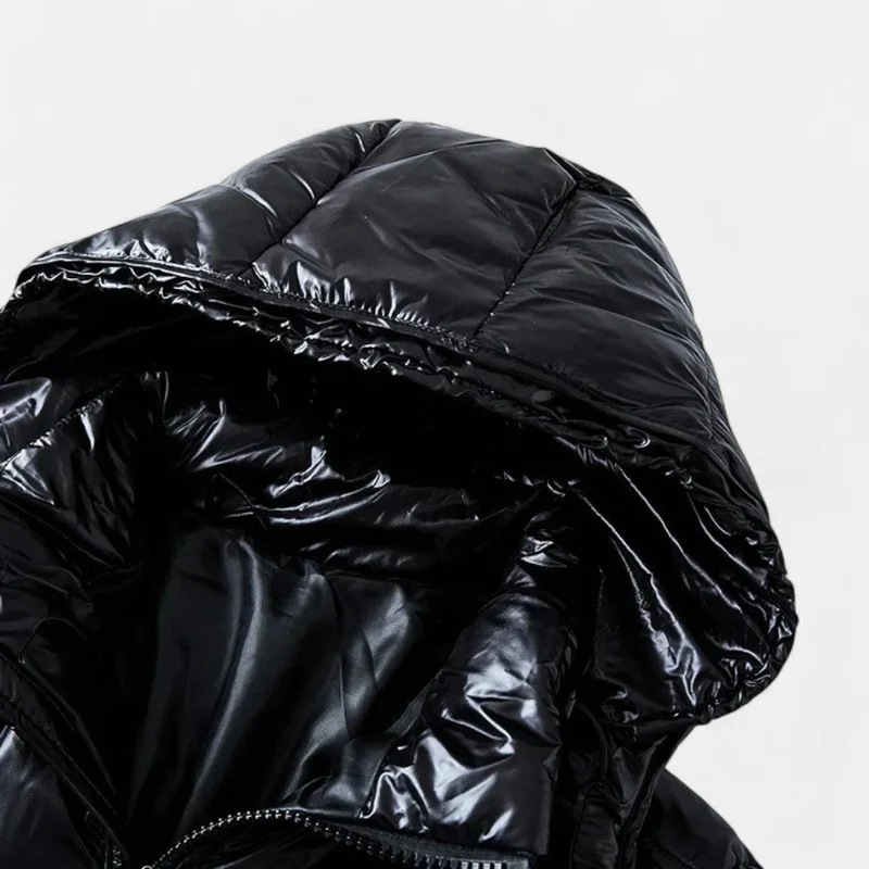 Steppjacke mit Kapuze und Reißverschluss für Herren