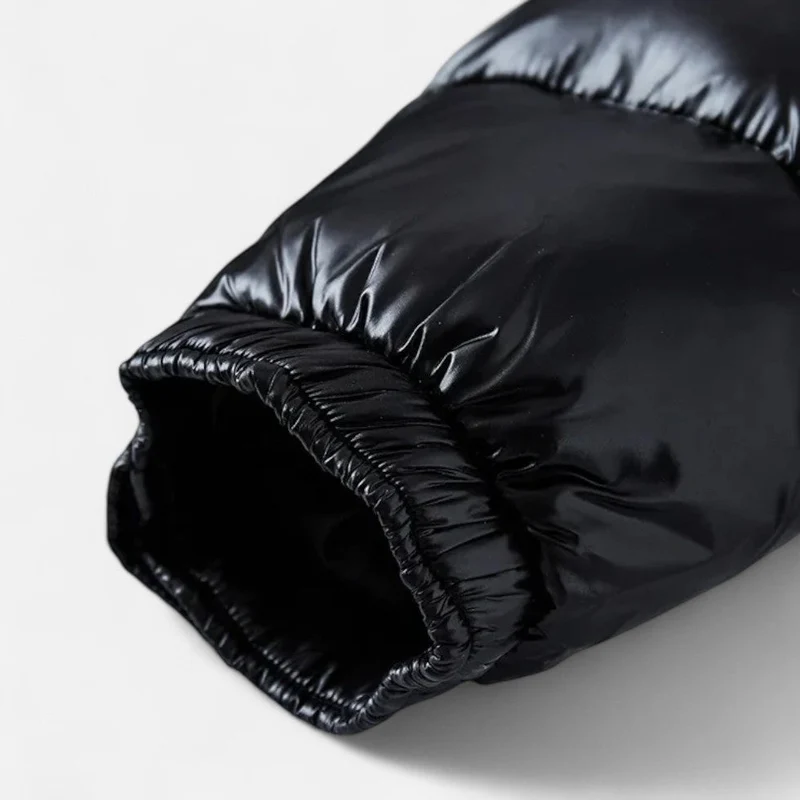 Steppjacke mit Kapuze und Reißverschluss für Herren