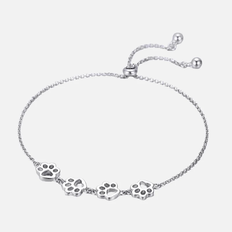 MELIA – Elegantes verstellbares Pfotenarmband aus hochwertigem 925er Sterlingsilber