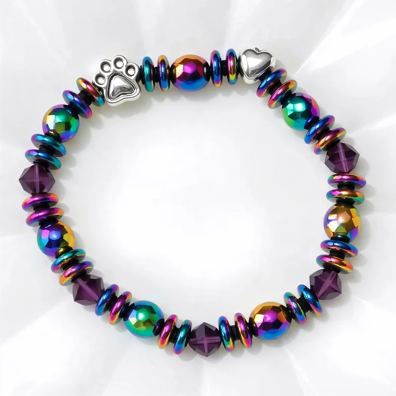 MAELA – Stilvolles magnetisches Armband mit charmantem Pfotenanhänger