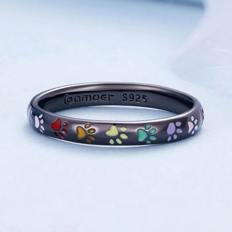 Eleganter Pfoten-Ring aus 925er Sterlingsilber von SENA