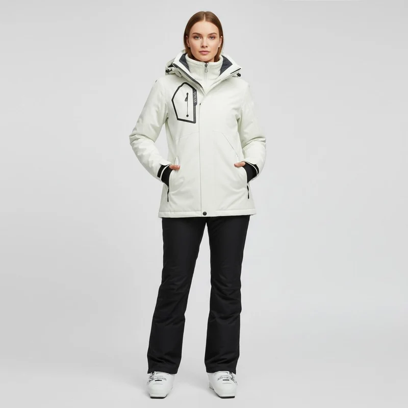 Damen Skiset | Strukturierte Jacke Hose wintertaugliche Ausführung