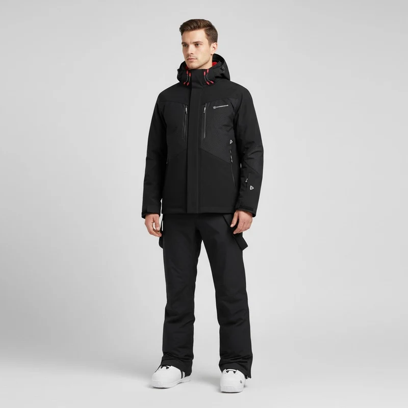 Herren Skiset | Jacke mit Kapuze Hose funktionale Winterausführung