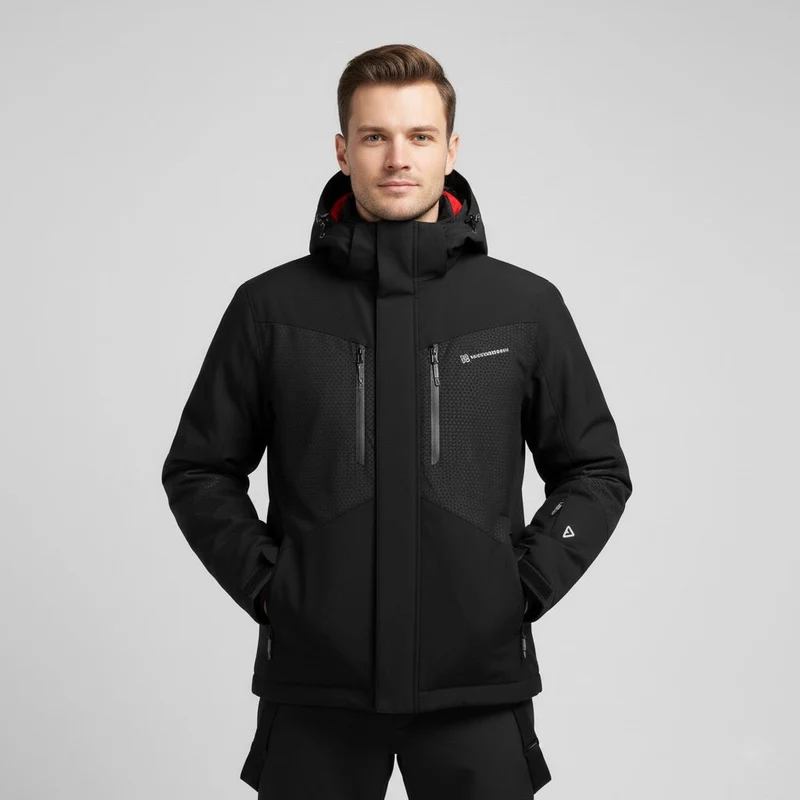 Herren Skiset | Jacke mit Kapuze Hose funktionale Winterausführung