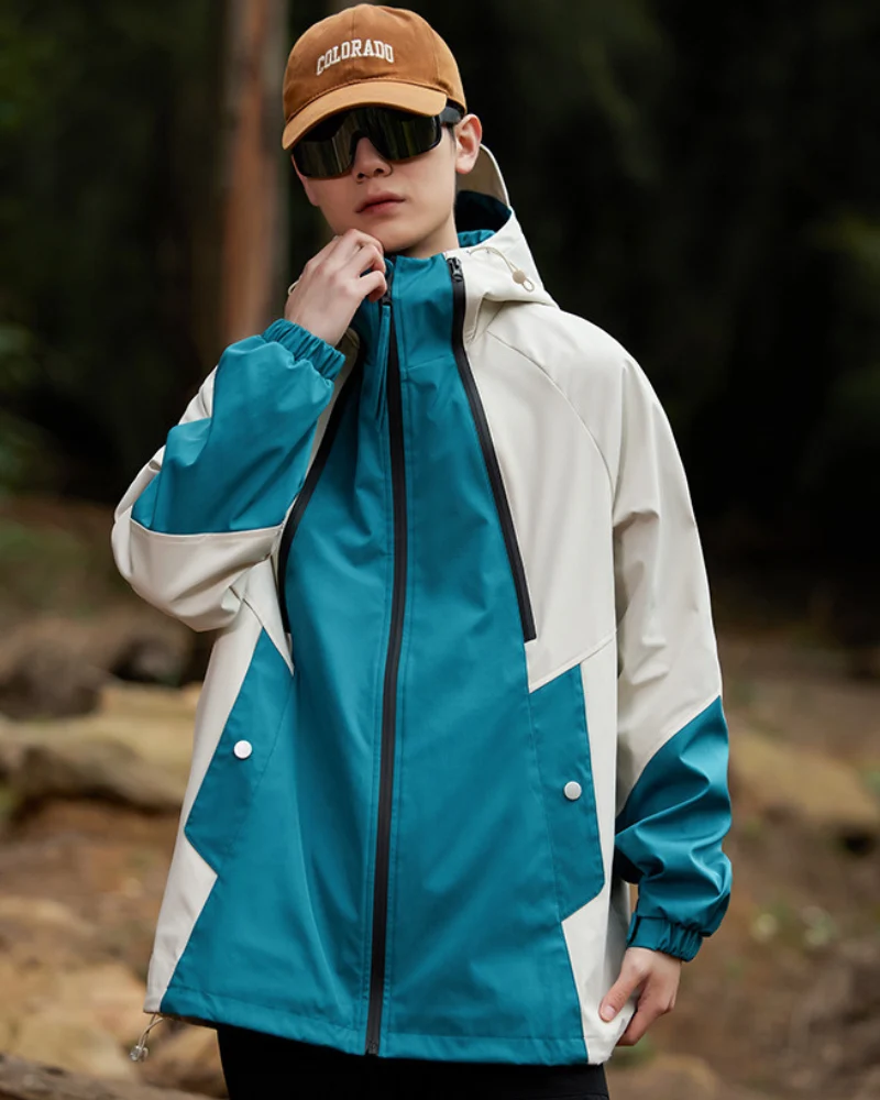 Unisex Jacke | Geschlossene Regenausführung mit Kapuze