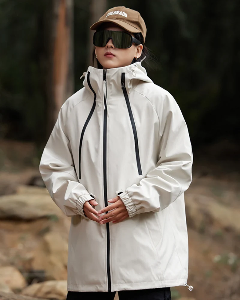Unisex Jacke | Geschlossene Regenausführung mit Kapuze
