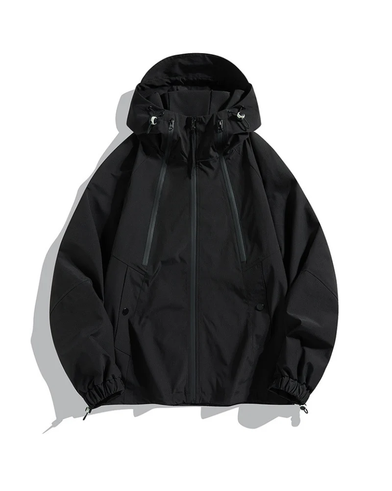 Unisex Jacke | Geschlossene Regenausführung mit Kapuze