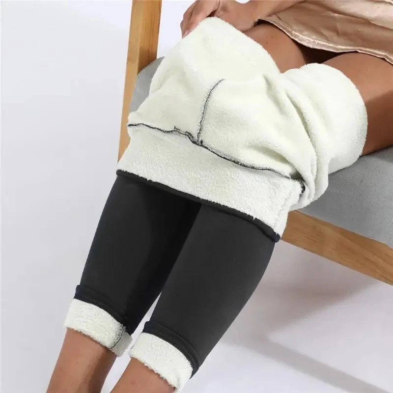 Damen Leggings | Fleece Ausführung blickdicht elastischer Bund