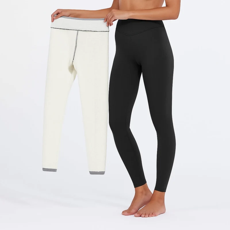 Damen Leggings | Fleece Ausführung blickdicht elastischer Bund
