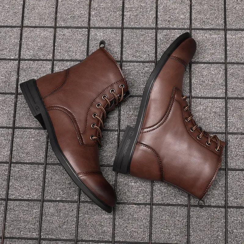 Herren Stiefel | Schnürfront mit durchgehender Schafthöhe