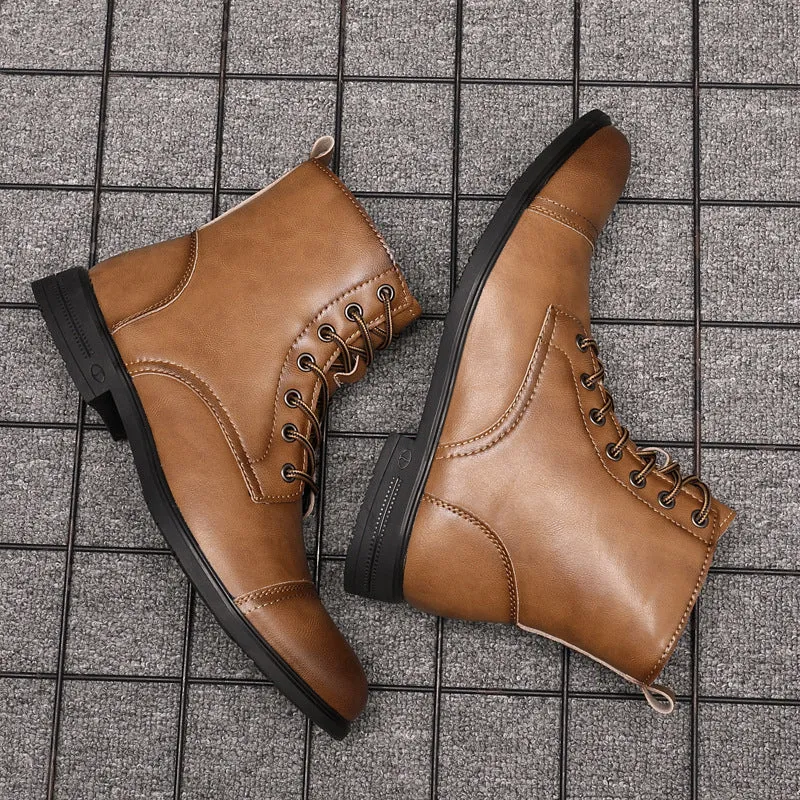 Herren Stiefel | Schnürfront mit durchgehender Schafthöhe