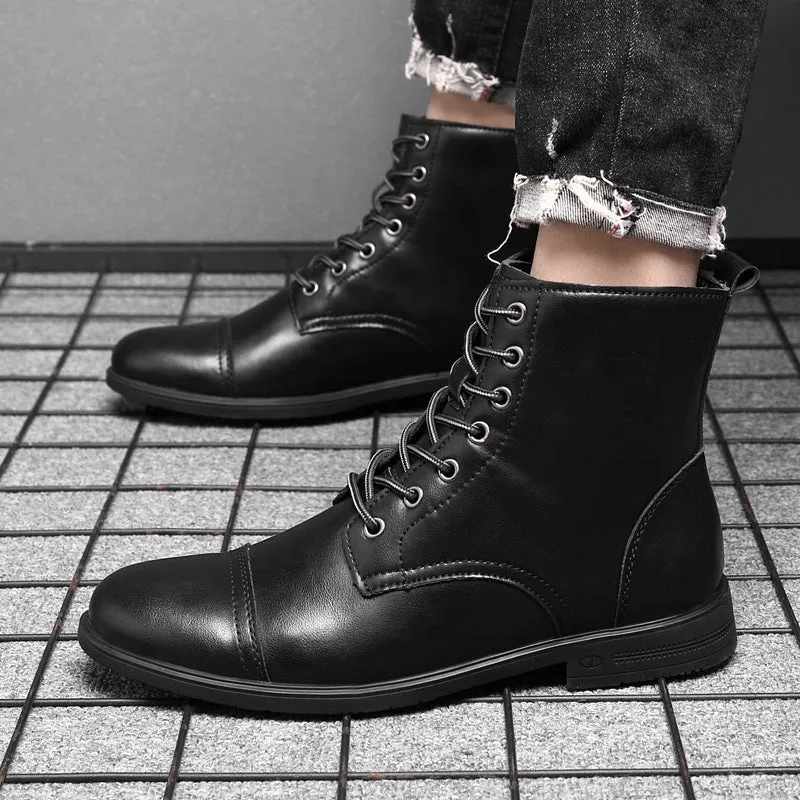 Herren Stiefel | Schnürfront mit durchgehender Schafthöhe
