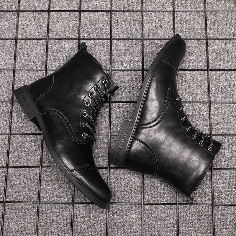 Herren Stiefel | Schnürfront mit durchgehender Schafthöhe