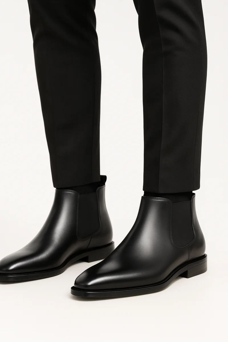 Herren Stiefeletten | Schlanke Form mit seitlichem Einstieg