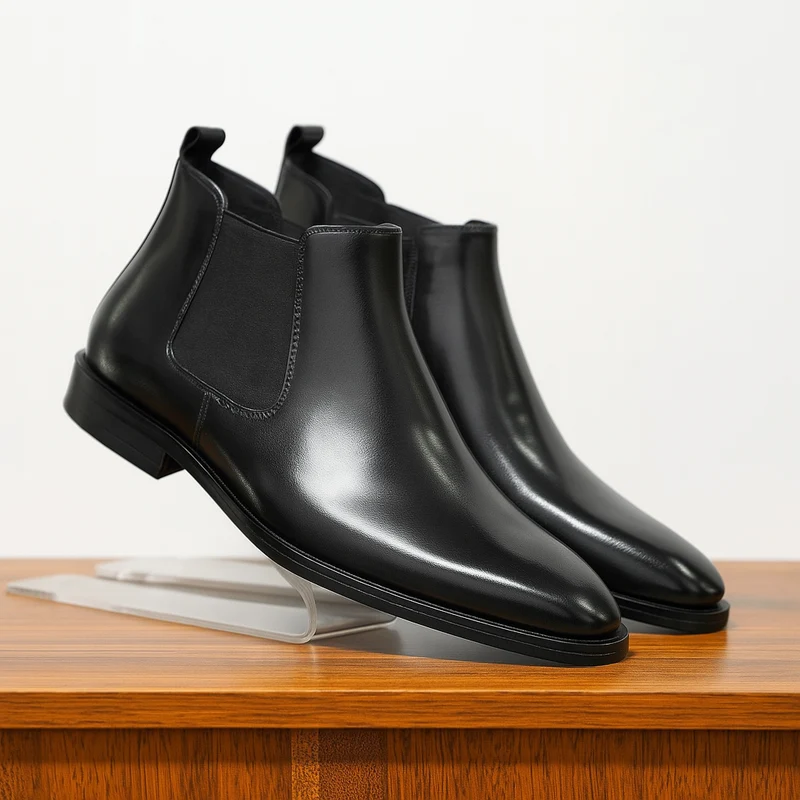 Herren Stiefeletten | Schlanke Form mit seitlichem Einstieg