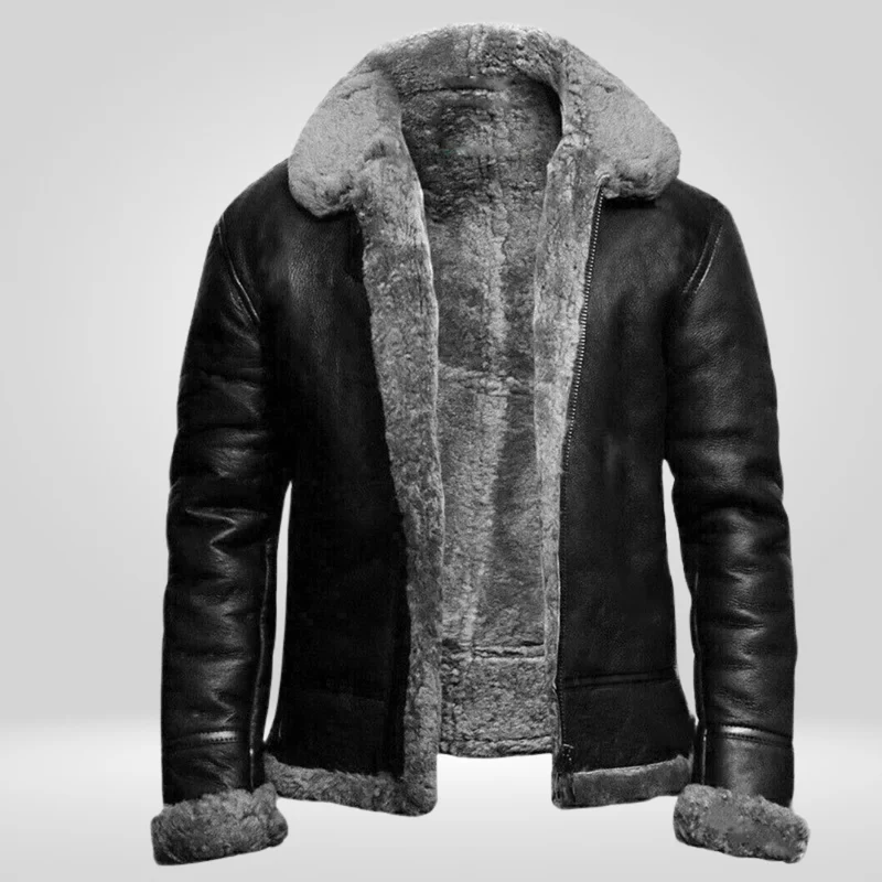 Herren Winterjacke | Langer Schnitt mit klarer Frontstruktur