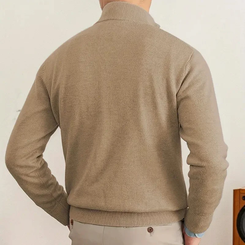 Herren Pullover | Halber Reißverschluss erhöhter Abschluss