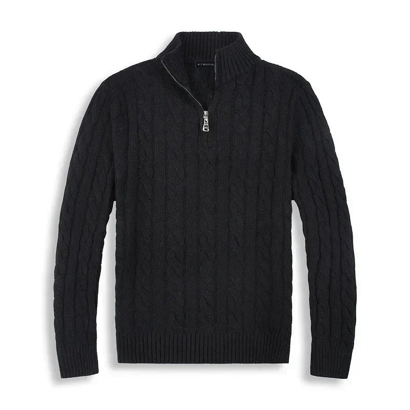 Herren Pullover | Stehkragen mit teilweiser Öffnung