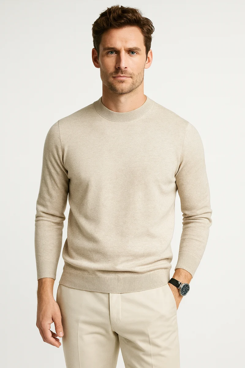 Herren Strickpullover | Legere Form mit ruhiger Linienführung