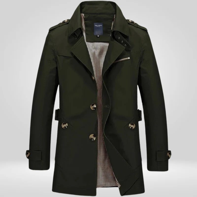 Herren Trenchcoat | Klassische Länge mit strukturierter Schnittführung