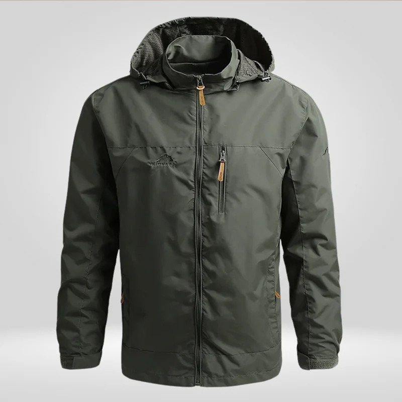 Herren Regenjacke | Schutzorientierte Form mit funktionalem Aufbau