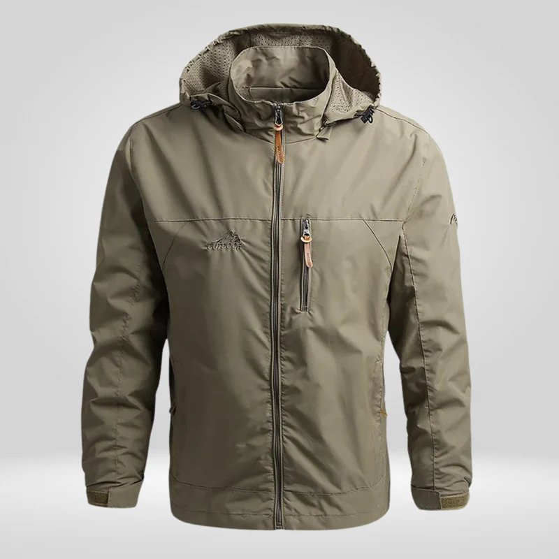 Herren Regenjacke | Schutzorientierte Form mit funktionalem Aufbau